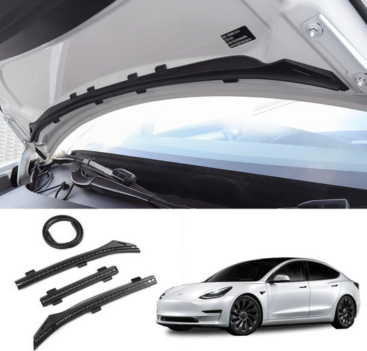 Front Hood Weather Strip Rubber Seal Protector Guard Strip for Tesla Model 3 2017-2023